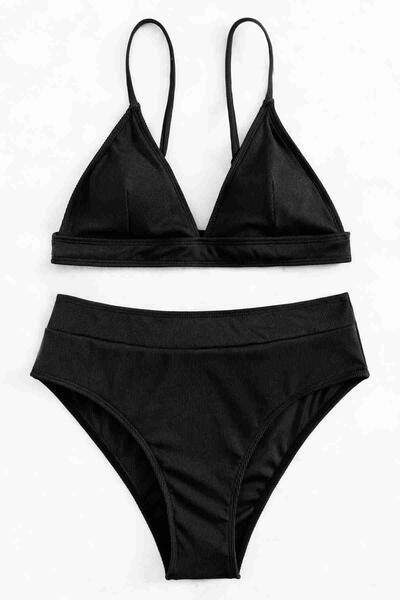 Ayarlanabilir Askılı Üçgen Tasarım Bikini Üstü - MS43789