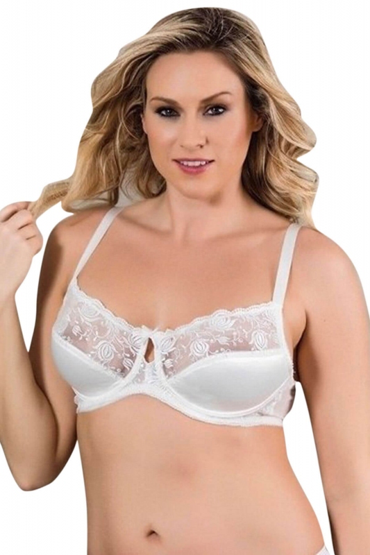 Lace Detailed Underwire Minimizer Bra 3635