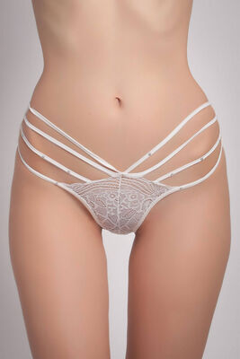 Thin Band Detailed Lace Fantasy Panties 4954 - Thumbnail