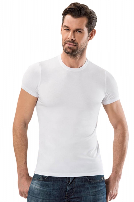 Sıfır Yaka Kısa Kollu Modal T Shirt 1203